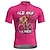 cheap Men&#039;s Jerseys-21Grams Men&#039;s Cycling Jersey Short Sleeve Bike Top with 3 Rear Pockets Mountain Bike MTB Road Bike Cycling Breathable Quick Dry Moisture Wicking Reflective Strips Black Pink Red Graphic Polyester