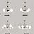 voordelige Kroonluchters-led kroonluchter 3/5/6/8-light 60/85/95cm spoetnik design globe design kroonluchter metaal glas artistieke stijl moderne stijl metaal gegalvaniseerd geverfde afwerkingen 110-265v