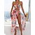 cheap Bikini Sets-Women&#039;s Swimwear Bikini Beach Bottom Normal Swimsuit Floral 3-Piece Printing Black Pink Blue Bathing Suits Beach Wear Summer Sports