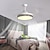 billige Lamper til takvifte-takvifte med lys sirkel design app&amp;amp; fjernkontroll 108cm dimbar 6 vindhastigheter moderne takvifte for soverom, stue, lite rom 220-240v