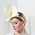 olcso Partikalapok-kalapok fejfedők természetes rost szintetikus szál szalmakalap csészealj sapka kalap esti parti lóverseny retro brit csípős sapkával fejfedő