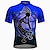 cheap Men&#039;s Jerseys-21Grams Men&#039;s Cycling Jersey Short Sleeve Bike Top with 3 Rear Pockets Mountain Bike MTB Road Bike Cycling Breathable Quick Dry Moisture Wicking Reflective Strips Violet Red Royal Blue Graphic Sports