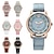 abordables Montres à Quartz-montre pour femme à quartz simple bracelet en cuir montre pour femme de luxe montre pour étudiant créatif horloge féminine