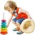 billiga Pedagogiska leksaker-väck ditt barns fantasi med denna färgglada roterande staplingsleksak!