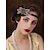 billige Historiske kostymer og vintagekostymer-1920-talls flapper fjær pannebånd 20-tallet paljett showgirl hodeplagg gatsby hårtilbehør for kvinner