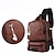 Недорогие Сумки, чехлы и рукава для ноутбуков-Винтажный мужской нагрудный рюкзак из искусственной кожи, повседневная модная мужская сумка-мессенджер, рюкзак, сумки через плечо, маленькая сумка на одно плечо
