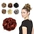 cheap Chignons-Messy Bun Hair Scrunchie Light Brown  Hair Pieces for Women &amp; Men Create Full Updos for Events Everyday Wear  Washable Realistic Synthetic Hair Bun Messy Bun Hair Piece - Light Brown-6a