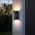 cheap Outdoor Wall Lights-Led Outdoors Wall Lamp 5W 10W Up/Down Lighting Indoor Double-Head Curved Waterproof IP65 Wall Lamp Modern Bedroom Lamp Warm White Light AC85-265V