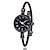 ieftine Ceasuri Quartz-ceasuri de brățară cu brățară de aur de modă pentru femei ceasuri de mână de cuarț retro din oțel inoxidabil de lux ceas de rochie pentru femei casual