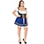 billige oktoberfest outfits-Karneval Oktoberfest øl Kostume Sokker og Nylonstrømpe dirndl Trachtenkleader Oktoberfest / øl bayerske bayerske Wiesn Traditionel stil Enge Dame Traditionel stil klud Bluse Kjole Sokker