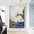 levne Krajinomalby-ručně vyráběné ručně malované olejomalba nástěnná moderní abstraktní malba plátno horská malba domácí dekorace srolované plátno bez rámu nenatažené