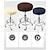 billiga Matstolsöverdrag-runda barpall sätesöverdrag tvättbara avföring kudde slipcover elastiska bar stolsöverdrag för kaffe party bar restrant