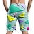 abordables Fondos-Retro Antiguo Años 80 Pantalones cortos de playa muñeca Disfraz Hombre Vacaciones Playa Desfile del orgullo Adulto Pantalones cortos