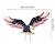 cheap Decorative Garden Stakes-Patriotic American Bald Eagle Metal Wall Art ,Fourth of July,July Fourth Outdoor Decor,Independence Day Decoration,Cut Metal Sign 3D Wall Décor With shelf for Indoor or Outdoor Use