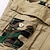 billige Klassisk-Herre Cargoshorts Camo Shorts Shorts Sommershorts Multi lomme Rett ben Fargeblokk Kamuflasje Farge Komfort Pustende Kort Avslappet Daglig Ferie Sport Mote Svart Blå