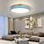 cheap Flush Mounts &amp; Semi Flush Mounts-30 cm LED Ceiling Light Nordic Style Basic Flush Mount Lights Modern Metal Sector Painted Finishes Wood Yellow Black White Green Blue Gray Pink 110-120V 220-240V