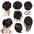 baratos Puxos-coque de cabelo bagunçado 5 pacotes para mulheres coque curto despenteado elástico sintético elástico peruca para mulheres meninas de bug #