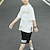 preiswerte Sets-2 Stück Kinder Jungen T-Shirt &amp; Shorts Kleidungsset Outfit Grafik Buchstabe Halbarm Tasche Baumwolle Set Training Sport Mode Cool Sommer Frühling 7-13 Jahre Schwarz Grün