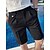 billige arbejdsshorts-Herre Shorts Kjole Shorts Bermuda shorts Arbejdsshorts Plisserede shorts Lomme Højdestigning Vanlig Komfort Åndbart Forretning Afslappet Årgang Elegant Sort Hvid Høj Talje Mikroelastisk