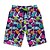 abordables Fondos-Retro Antiguo Años 80 Pantalones cortos de playa muñeca Disfraz Hombre Vacaciones Playa Desfile del orgullo Adulto Pantalones cortos