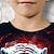 olcso fiú 3D-s pólók-Fiú 3D Grafika Állat Tigris Póló Rövid ujjú 3D nyomtatás Nyár Tavasz Aktív Sportok Divat Poliészter Gyerekek 3-12 év Szabadtéri Hétköznapi Napi Normál