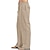 cheap Linen Pants-Men&#039;s Linen Pants Trousers Summer Pants Beach Pants Pocket Drawstring Elastic Waistband Plain Comfort Breathable Full Length Daily Streetwear Linen / Cotton Blend Fashion Casual / Sporty Loose Fit