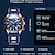 voordelige Quartz-horloges-LIGE Quartz horloges Stalen Horloge voor Voor heren Heren Analoog Kwarts Mode Lichtgevend Moderne stijl Waterbestendig Kalender Chronograaf Metaal Roestvrij staal