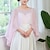 זול גְלִימָה-כיסויי גוף לנשים כף וינטאג&#039; אלגנטית ללא שרוולים פוליאסטר עליוניות לחתונה עם צבע טהור עבור חתונה קיץ
