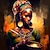 cheap People Prints-People Wall Art Canvas African Woman Prints and Posters Abstract Portrait Pictures Decorative Fabric Painting For Living Room Pictures No Frame