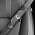 abordables Interiores personalizados para coche-protector de hombro de cuero de fibra de carbono para cinturón de seguridad de automóvil