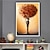 cheap People Prints-1pc African American Wall Art Canvas Painting Black Woman Flowers Poster Abstract Afro Girl With Butterfly Artwork Painting Picture For Room Wall Decor No Frame