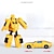 abordables Juguetes de construcción-Robot de juguete de transformación, mini coche grande, conjunto completo pequeño, modelo, traje de montaje, juguete para niño