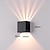 baratos luzes de parede ao ar livre-lâmpada de parede led externa com ângulo de feixe ajustável ip65 à prova d&#039;água para cima e para baixo iluminação luz de parede curvada de cabeça dupla interna quarto moderno luz branca quente