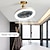 cheap Ceiling Fan Lights-Ceiling Fan with Light Remote Control 30W 10 Inch Pendant Lighe Enclosed Ceiling Fan Dimmable 3 Light Color, 3 Speed LED Low Profile Flush Mount Ceiling Fan for Kitchen 85-265V