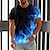 Χαμηλού Κόστους ανδρικό μπλουζάκι 3d-Γραφική Φλόγα Βίντατζ Μοντέρνα Υψηλής Ποιότητας Ανδρικά 3D εκτύπωση Μπλουζάκι Πουκάμισο με φλόγα ΕΞΩΤΕΡΙΚΟΥ ΧΩΡΟΥ Καθημερινά Αθλητικά Κοντομάνικη μπλούζα Πράσινο Ανοικτό Ρουμπίνι Μπλε Κοντομάνικο