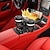 abordables Rangements pour voiture-Plateau porte-gobelet de voiture pivotant à 360 degrés - gardez vos boissons &amp; nourriture organisée &amp; accessible!
