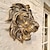 olcso fali szobrok-gyanta oroszlánfej szobor állat fali dekoráció művészet, kézzel készített parasztház oroszlán fali dekoráció szobor házavató dekorációk ajándék