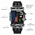 baratos Relógios Digitais-Relógio de pulso digital de led binário de moda masculina masculino com mostrador quadrado de data, bracelete de plástico casual estilo adorável