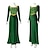 ieftine Costume &amp; Tematică din Filme-Shrek Prințesă Rochii Costum Cosplay Pentru femei Film Cosplay Petrecere Verde Mascaradă Rochie