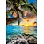 cheap Diamond Painting-Sunset Seaside Landscape 5D Diamond Painting DIY Art Wall Hanging Home Décor Decoration for Adults Kids Gift 30*40cm/20*30cm