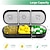 ieftine Cârlige-1 bucată organizator săptămânal de pastile de 3 ori pe zi cutie portabilă pentru pastile de călătorie 7 zile cu recipiente mari pentru pastilecutie pentru pastile rezistentă la lumină pentru vitamine
