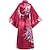 preiswerte Kimono-Damen Bademantel Kimonoo Kimono-Accessoire Austattungen Retro Vintage Cosplay - Lolita Streetstyle Japanisch traditionell Uniformen Flapper-Mädchen Weihnachten Halloween Karneval Silvester