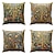 cheap Boho Style-Tree of Life Double Side Pillow Cover 4PC Soft Decorative Square Cushion Case Pillowcase for Bedroom Livingroom Sofa Couch Chair