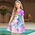 cheap Girl&#039;s 3D Dresses-Kids Girls&#039; Dress Graphic Animal Unicorn Short Sleeve Outdoor Casual Hollow Out Fashion Cute Daily Polyester Above Knee Casual Dress A Line Dress Summer Spring 3-12 Years Multicolor Black Pink