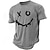 お買い得  男性の 3d t シャツ-男性用 Tシャツ グラフィック おかしい 笑顔 クルーネック 衣類 3Dプリント アウトドア 日常 半袖 プリント ヴィンテージ ファッション デザイナー