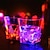 abordables Decoración y lámparas de noche-Oktoberfest led flash taza con sensor interruptor whisky colorido luminoso taza agua inducción colorida cerveza jarra para bar fiesta club nocturno