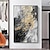 billiga Abstrakta målningar-Handgjord Hang målad oljemålning HANDMÅLAD Vertikal Abstrakt Nutida Utan innerram (utan ram)
