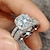 cheap Rings-Ring Wedding Classic F1209 Platinum Gold Copper Precious Fashion Simple 2pcs Zircon