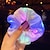 cheap Decorative Lights-LED Luminous Scrunchies Ponytail Headwear Elastic Hair Tie Solid Color Party Hair Accessories
