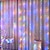 abordables Projecteurs, lampes et lasers-Rideau guirlande lumineuse guirlande lumineuse 8 modes avec télécommande fête de noël mariage lumière décoration lumières alimenté par usb
